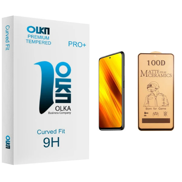 محافظ صفحه نمایش سرامیکی الکا مدل Premium glass مناسب برای گوشی موبایل شیائومی Poco X3