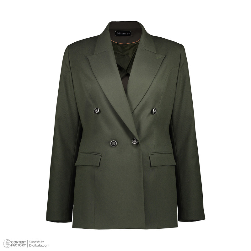 کت زنانه ریسانی مدل 5354 رنگ یشمی