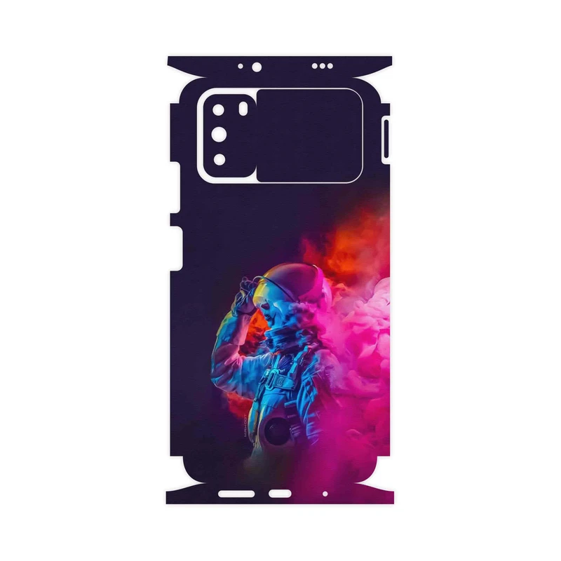 برچسب پوششی ماهوت مدل Smoke Rainbow Digital Art 1-FullSkin مناسب برای گوشی موبایل شیائومی Poco M3