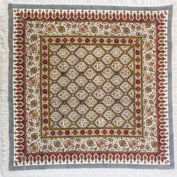 رومیزی قلمکار مدل QHSA7 طرح حلورده ای 