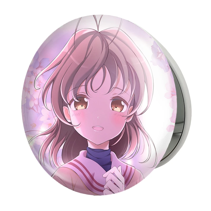 آینه جیبی خندالو طرح ناگیسا انیمه کلند Clenned مدل تاشو کد 22389 