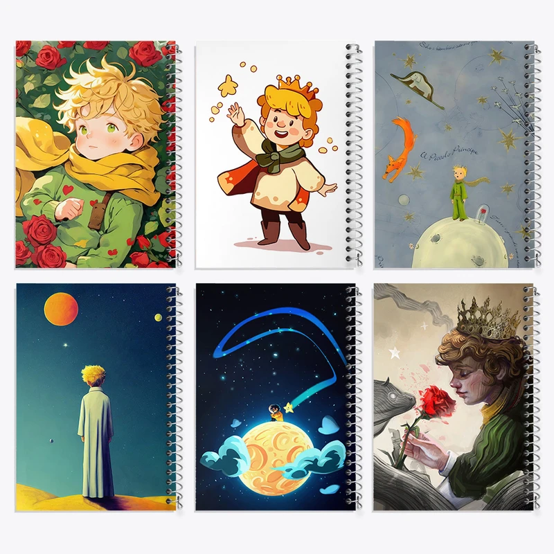 دفتر نقاشی 50 برگ خندالو طرح شازده کوچولو کد 961 مجموعه 6 عددی