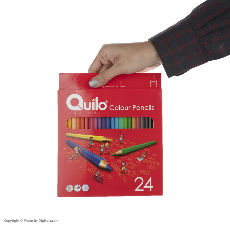 مداد رنگی 24 رنگ کوییلو کد 634004