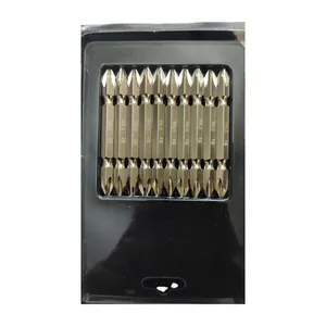 سری پیچ گوشتی دو سر چهار سو مدل سر پیچ گوشتی بسته 10 عددی