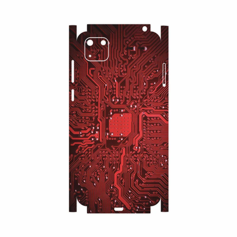 برچسب پوششی ماهوت مدل Red Printed Circuit Board-FullSkin مناسب برای گوشی موبایل هوآوی Y5p