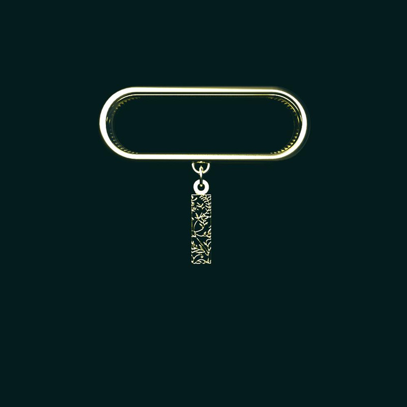 آویز ساعت طلا 18 عیار زنانه مدوپد مدل مستطیل کد SG1-1862