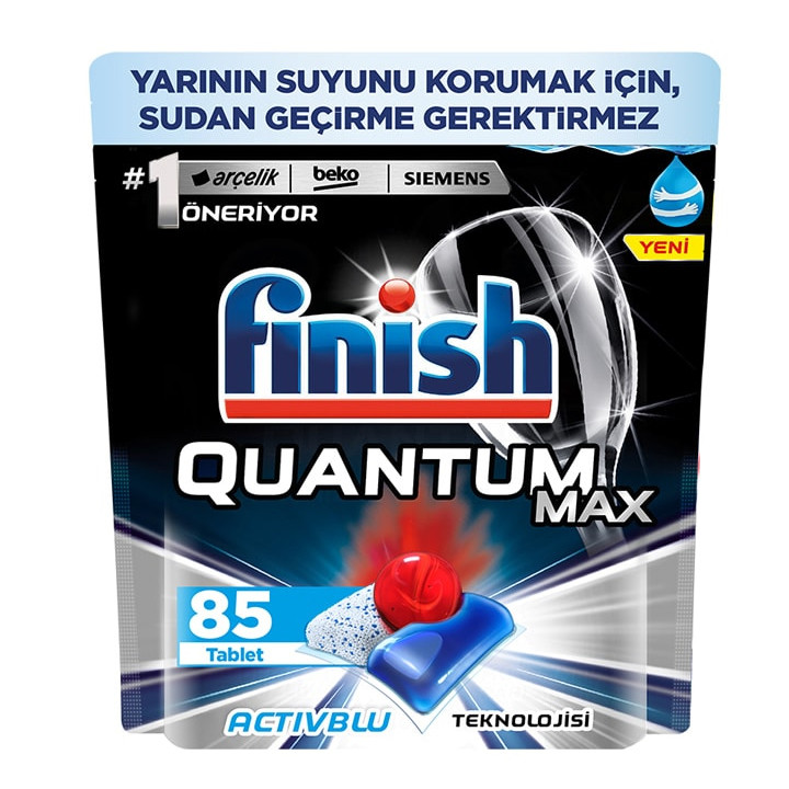 قرص ماشین ظرفشویی فینیش مدل Quantum Max Activblue بسته 85 عددی