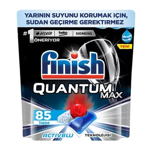 قرص ماشین ظرفشویی فینیش مدل Quantum Max Activblue بسته 85 عددی