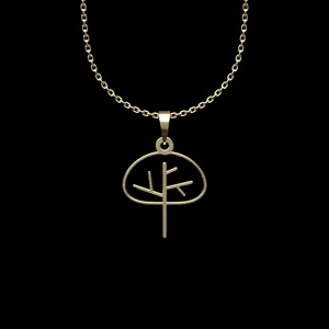 گردنبند طلا 18 عیار زنانه مدوپد مدل درخت کد L2-1-1004