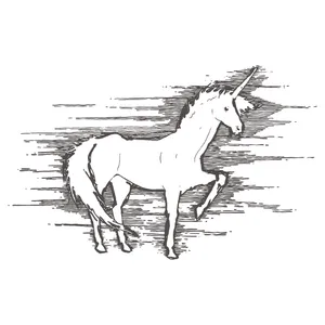 استیکر پارچه و لباس مدل dtf طرح یونیکورن کد H20.368 مجموعه 3 عددی