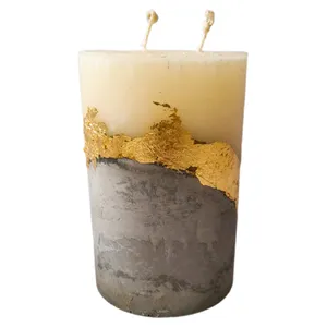 شمع دست ساز مدل بتنی زیبا