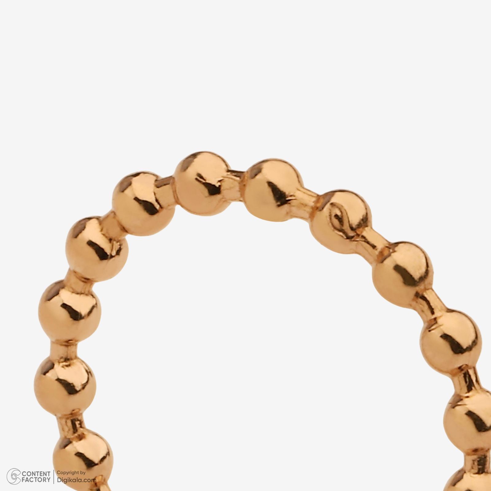 انگشتر طلا 18 عیار زنانه حافا گلد مدل گوی کد r009 سایز 56 -  - 4