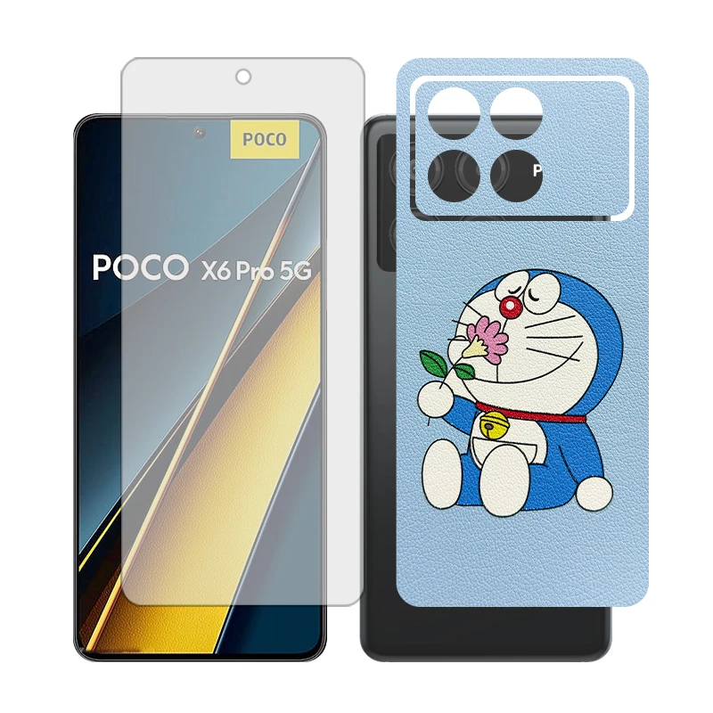 محافظ صفحه نمایش مات گلس مدل Together مناسب برای گوشی موبایل شیائومی Poco X6 Pro به همراه برچسب پوششی پشت گوشی