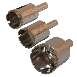 مته گردبر شیشه تیوان مدل HT - 00202530 مجموعه سه عددی