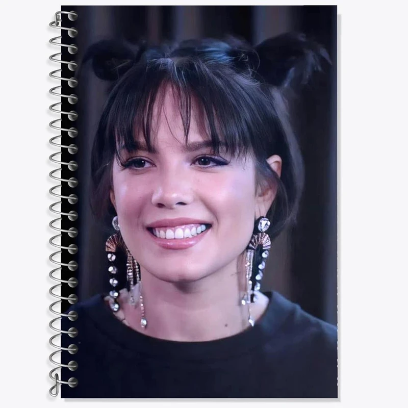 دفتر زبان 50 برگ خندالو مدل سه خط طرح هالزی Halsey کد 19088