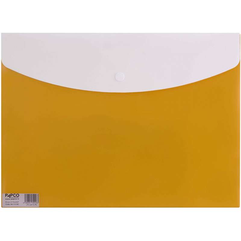 پوشه دکمه دار پاپکو کد A4-113BC سایز A4