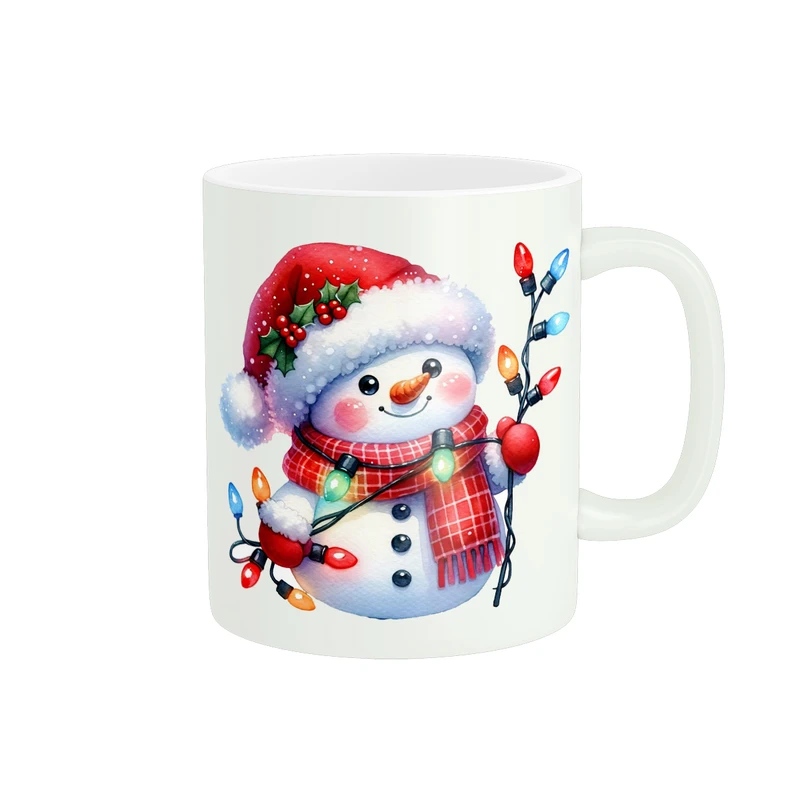 ماگ پادآفرین مدل فصل زمستان طرح آدم برفی کد PM771