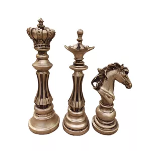 مجسمه مدل مهره شطرنج مجموعه 3 عددی