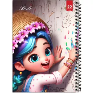 دفتر نقاشی 50 برگ انتشارات بله طرح دخترانه کد A4-L534
