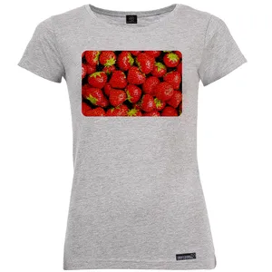 تی شرت آستین کوتاه زنانه 27 مدل Fresh Strawberries کد MH1172
