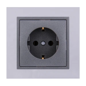 پریز برق ارت دار ایفاپل مدل LOGUS90 METALLO کد 90910TRS/21130/90631