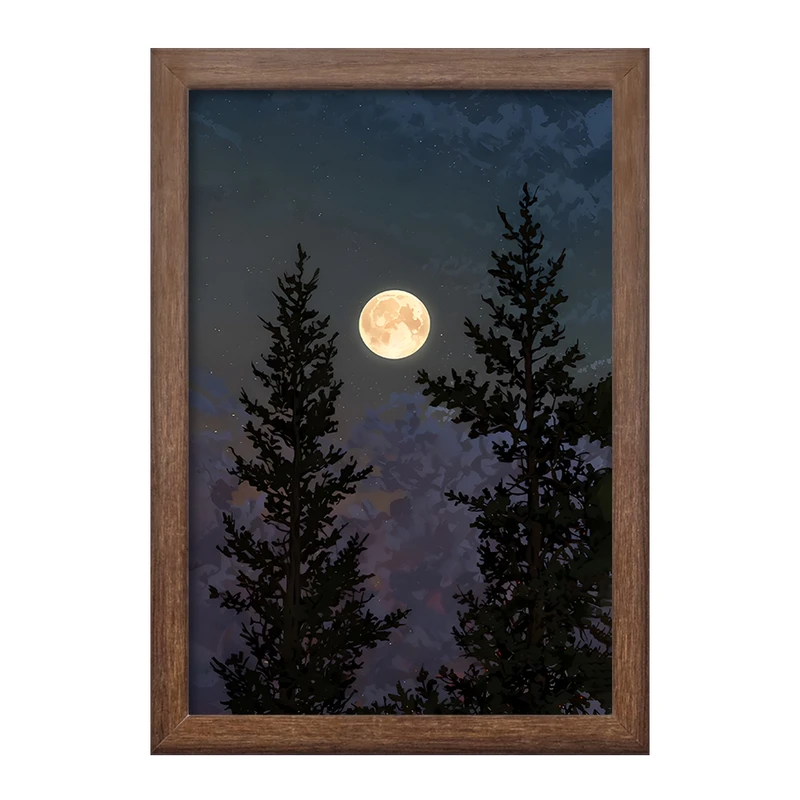 تابلو خندالو طرح ماه (Moon) کد F11609