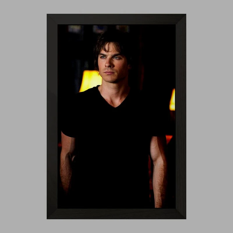 تابلو خندالو مدل دیمون سالواتوره خاطرات یک خون آشام  The Vampire Diaries  کد 23693