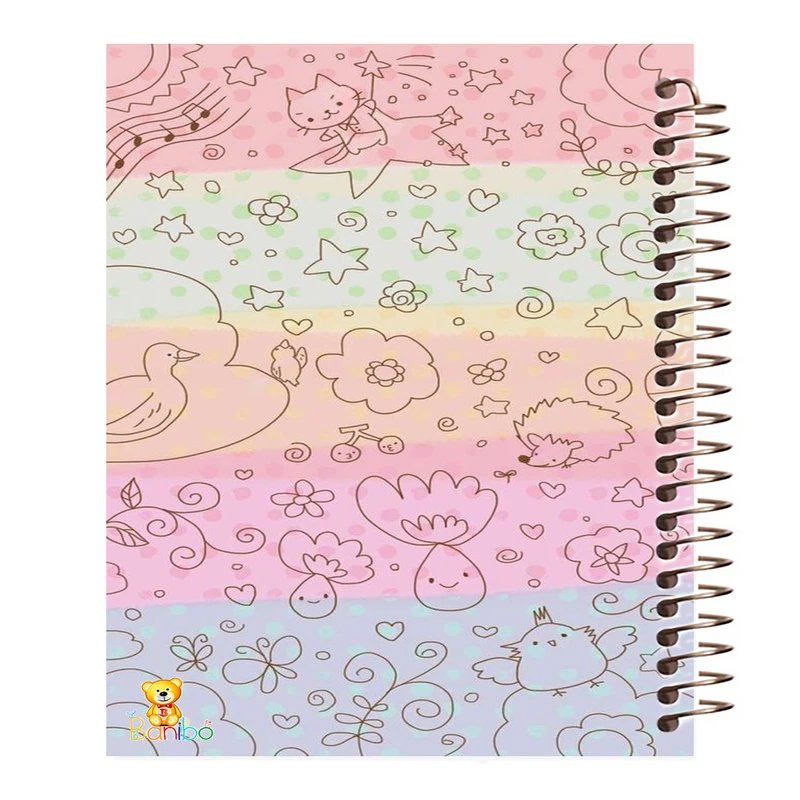 دفتر نقاشی 50 برگ بانیبو مدل رنگی رنگی کد 143