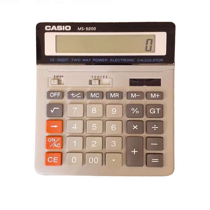 ماشین حساب کاسیو مدل MS-5200 ماشین حساب کاسیو مدل MS-5200