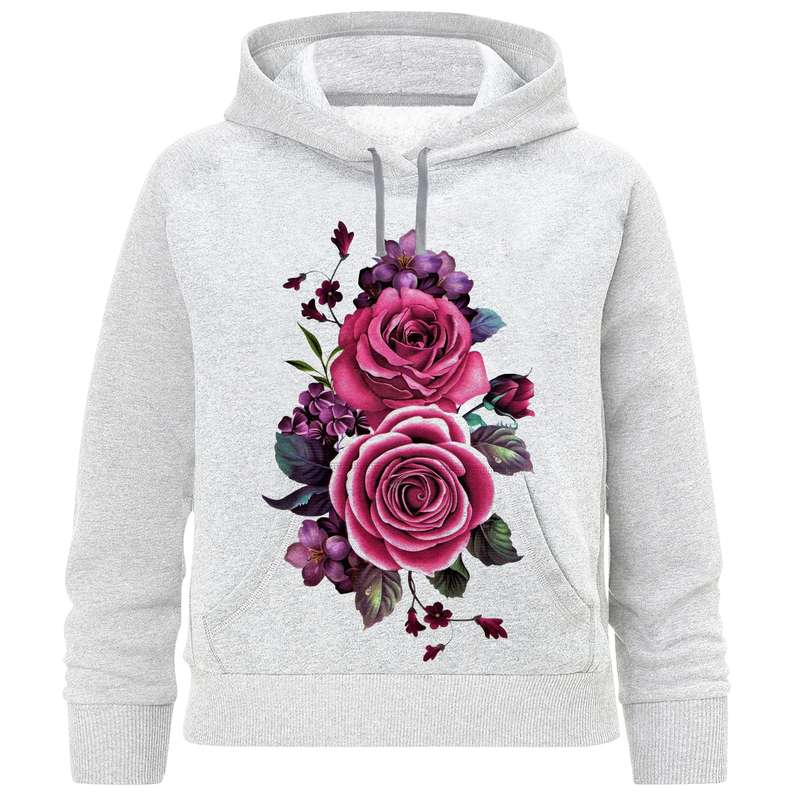 هودی دخترانه مدل گل W183