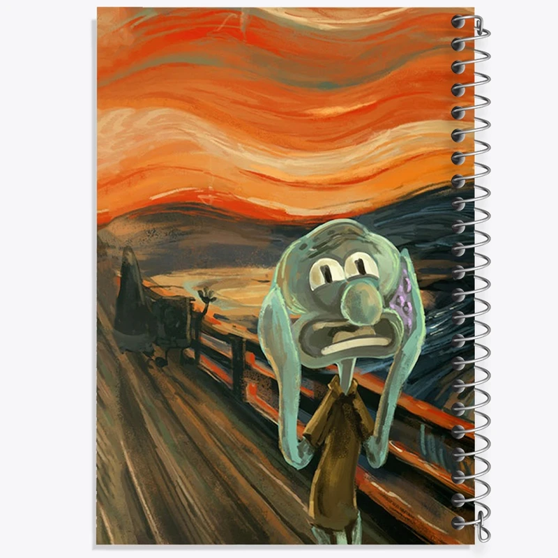 دفتر نت موسیقی 50 برگ خندالو مدل اختاپوس باب اسفنجی کد F1230