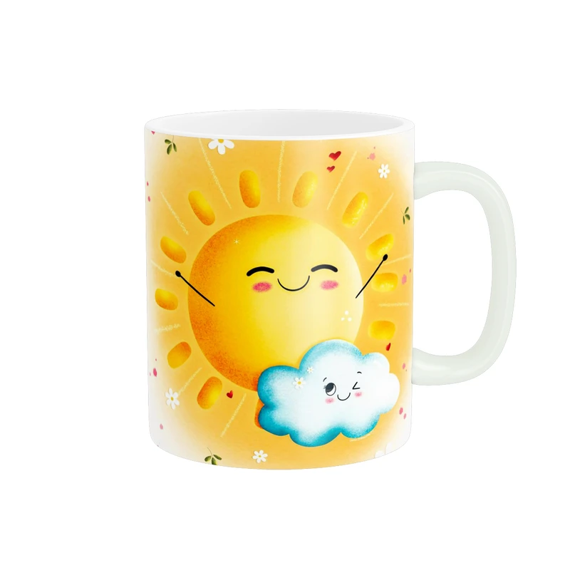 ماگ پاد آفرین طرح خورشید خانم کد 3876