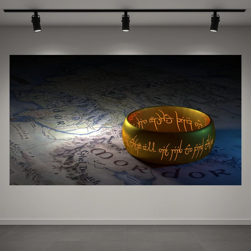 تابلو بوم طرح مخمل گیم مدل ارباب حلقه ها کد AR3060589