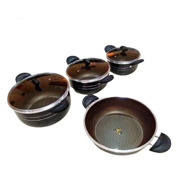 سرویس پخت و پز 7 پارچه هلنا مدل لانه زنبوری