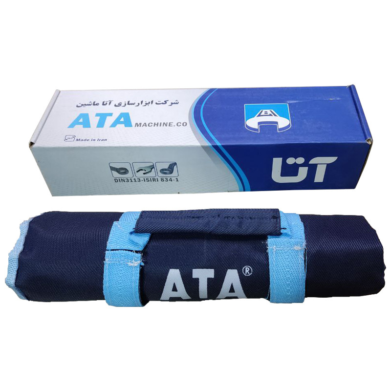 ست آچار یکسر تخت و یکسر رینگی آتا مدل کیفی بسته 12 عددی