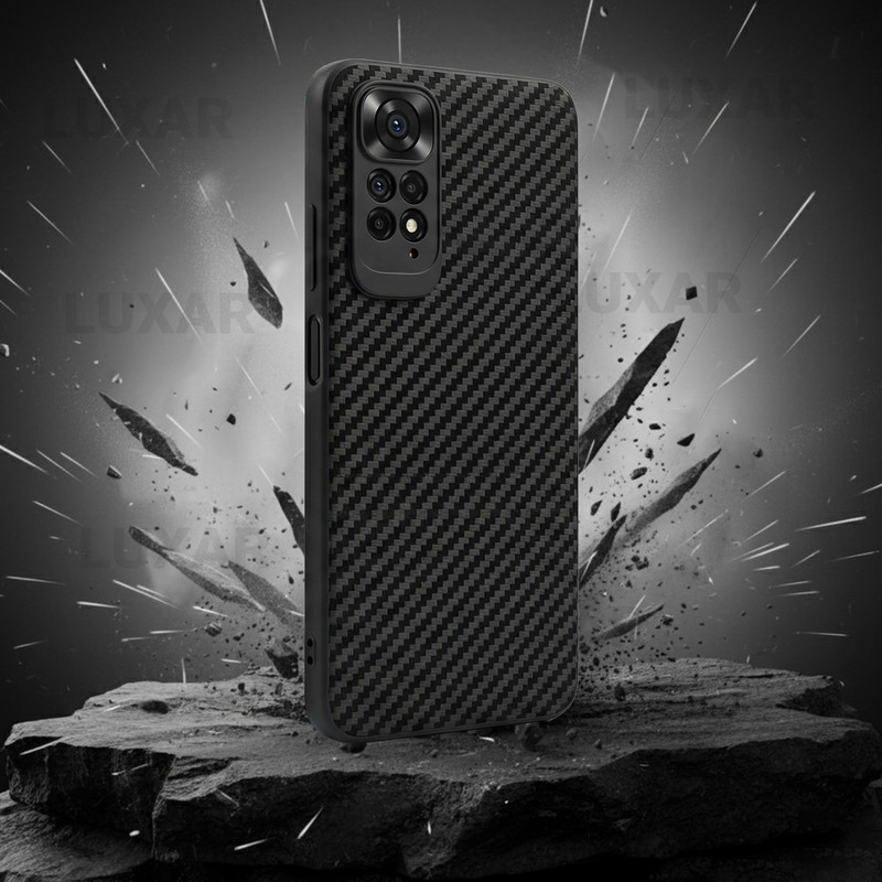 کاور لوکسار مدل not11 -Carbon Line مناسب برای گوشی موبایل شیائومی Redmi Note 11 4G