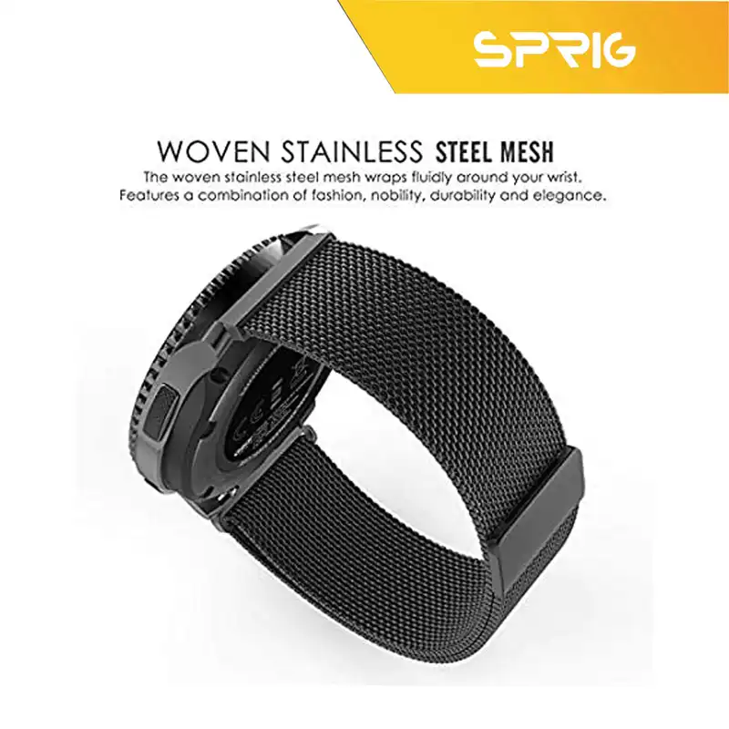 بند اسپریگ مدل Milanese TW مناسب برای ساعت هوشمند آمازفیت pace / Solar LS05 / Imilab KW66