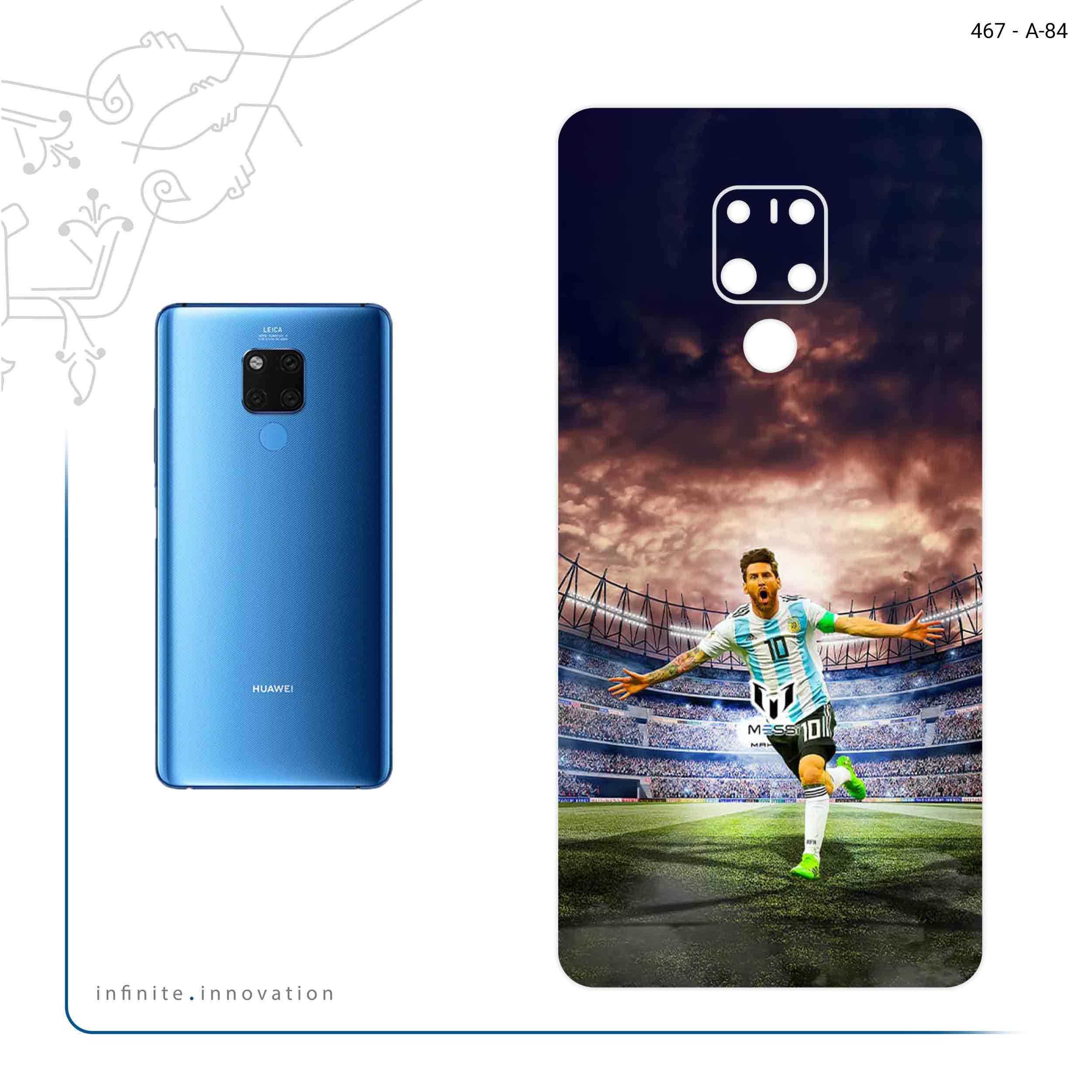 برچسب پوششی ماهوت مدل Lionel Messi 2 مناسب برای گوشی موبایل هوآوی Mate 20 X