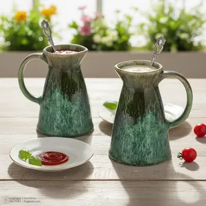 سس خوری سرامیکی بومی مدل ماربل مجموعه 2 عددی