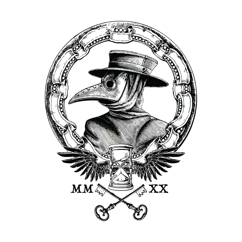 برچسب لپ تاپ پویا مارکت طرح دکتر طاعون کد 3138