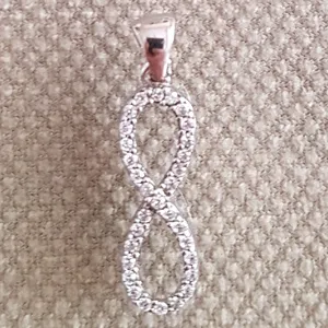 آویز گردنبند نقره زنانه مدل بینهایت کد PP33