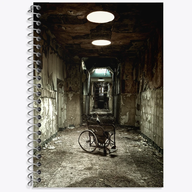 دفتر زبان 50 برگ خندالو مدل سه خط طرح بازی سایلنت هیل‌ (Silent Hill) کد 34464