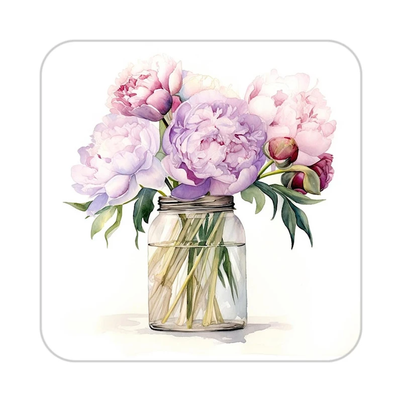 زیر لیوانی کاکتی طرح گل مدل mp19509