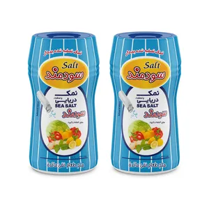 نمک دریایی تصفیه شده ید دار سودمند - 500 گرم بسته 2 عددی