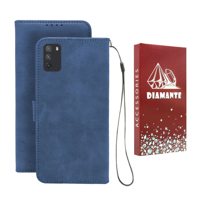 کیف کلاسوری دیامانته مدل Scusa Rd مناسب برای گوشی موبایل شیائومی Poco M3 به همراه بند آویز