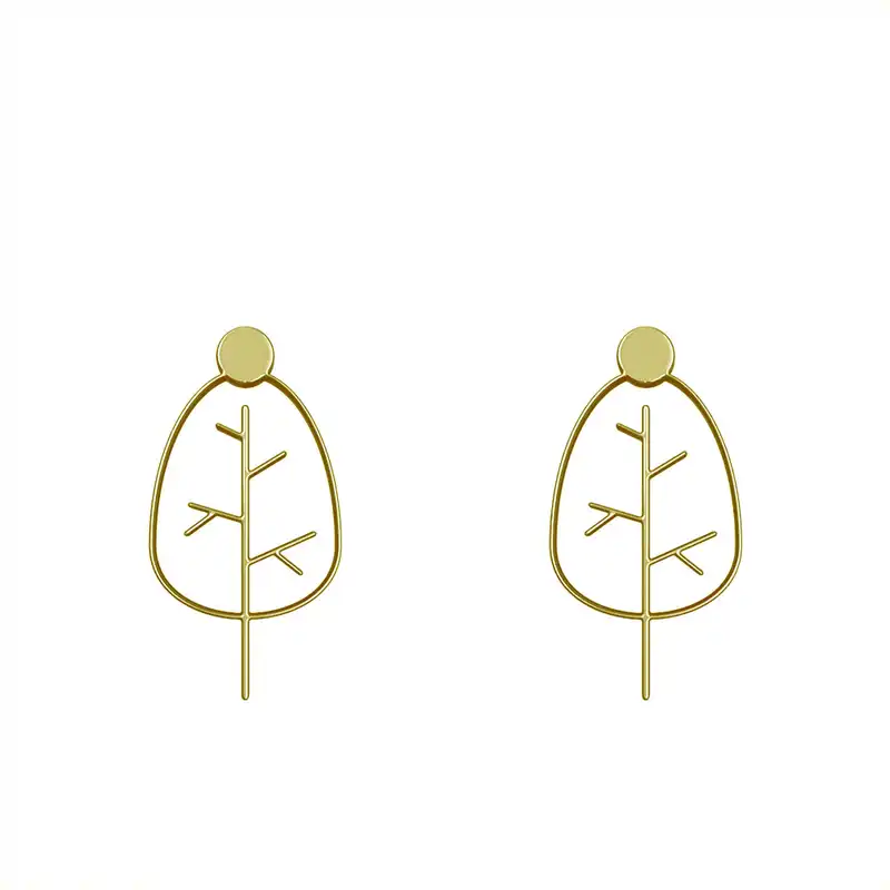 گوشواره طلا 18 عیار زنانه مدوپد مدل درخت کد GA1-15854