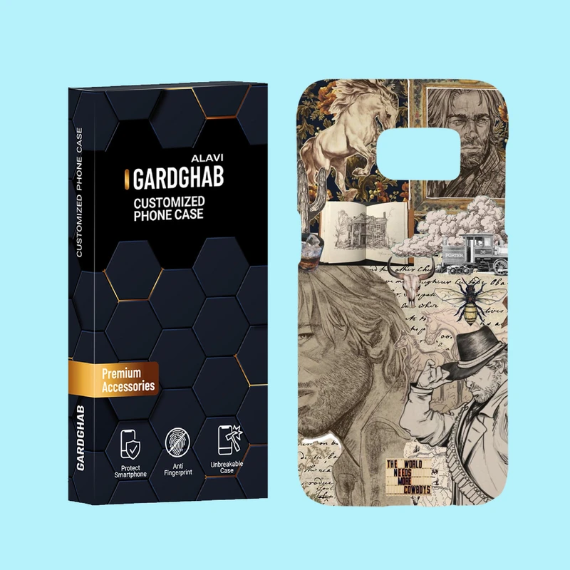 کاور گارد قاب علوی مدل هنری مناسب برای گوشی موبایل سامسونگ Galaxy S7