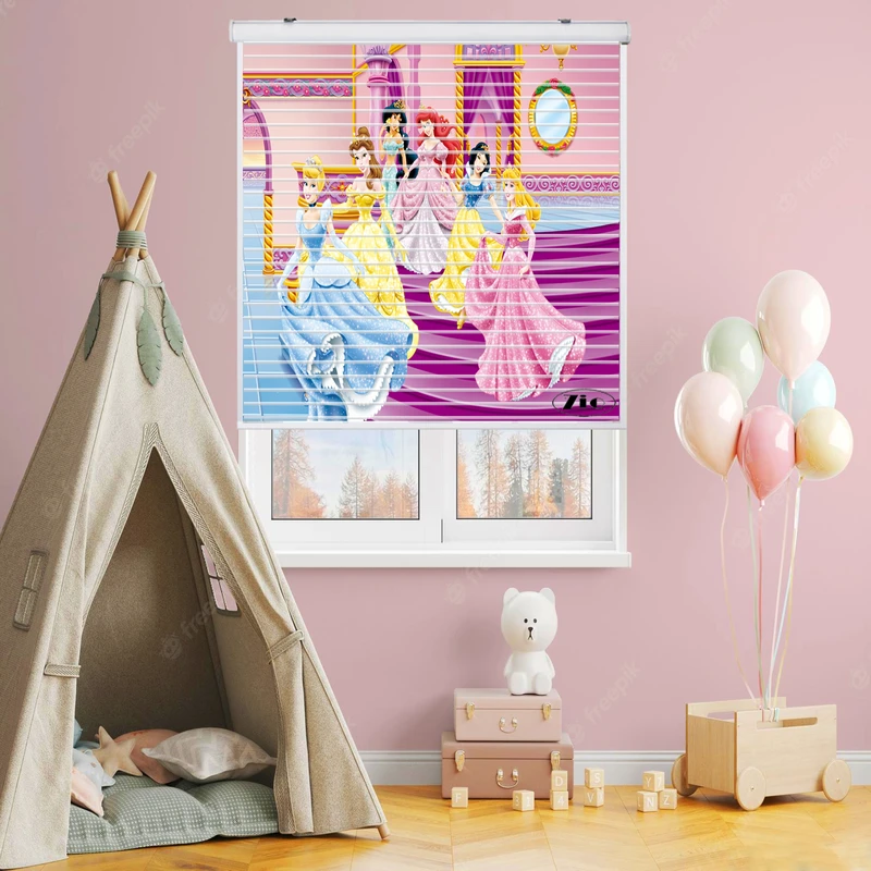 پرده زبرا زیو مدل سیلوئت K3054 سایز 150x150 سانتی متر