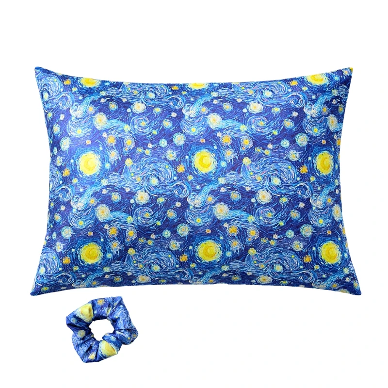 رو بالشی مدل شب پر ستاره سایز ۵۰*۷۰ سانتی متر به همراه کش مو