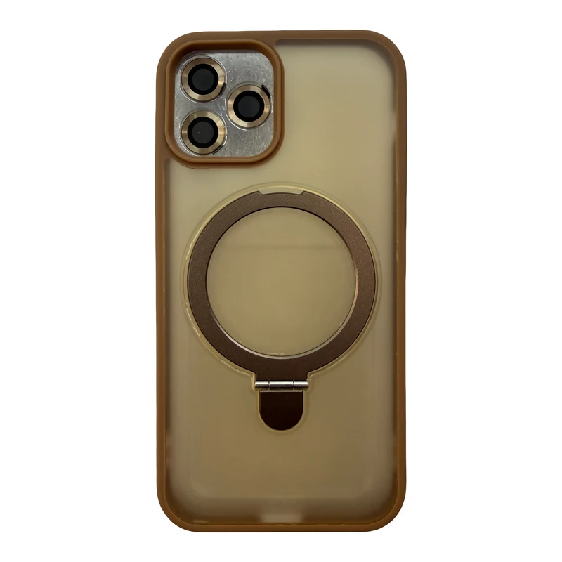 کاور کیو سریز مدل Stand مناسب برای گوشی موبایل اپل iphone 12 / 12 pro به همراه محافظ لنز